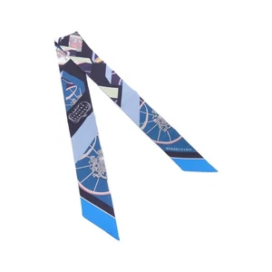 Authentic HERMES SPRINGS SPRINGS Twilly 063932S Scarf #260-006-484-3803 - Picture 1 of 5