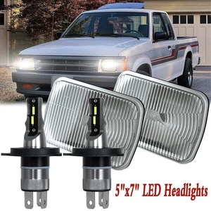 7x6" 5x7 LED Headlight Hi Lo Beam Bulbs For Mazda Pickup B2000 B2200 B2600 86-93 - Picture 1 of 14