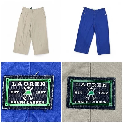 Lauren Ralph Lauren Est. 1967 Cropped Wide Leg Capri Pants Trousers - Image 1 of 4