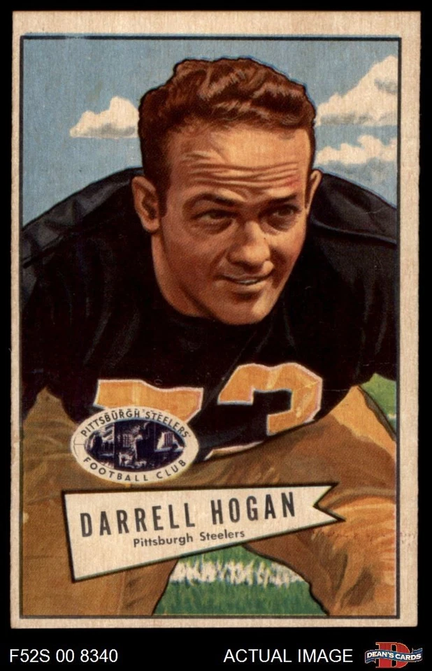 1952 Bowman Small #118 Darrell Hogan Steelers Trinity / Baylor 4 - VG/EX - Image 1 of 1