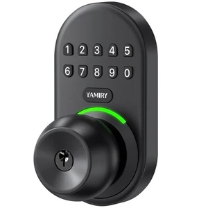 Keypad Smart Door Knob Lock, Keyless Entry Digital Lock with Handle, Electron... - Picture 1 of 6