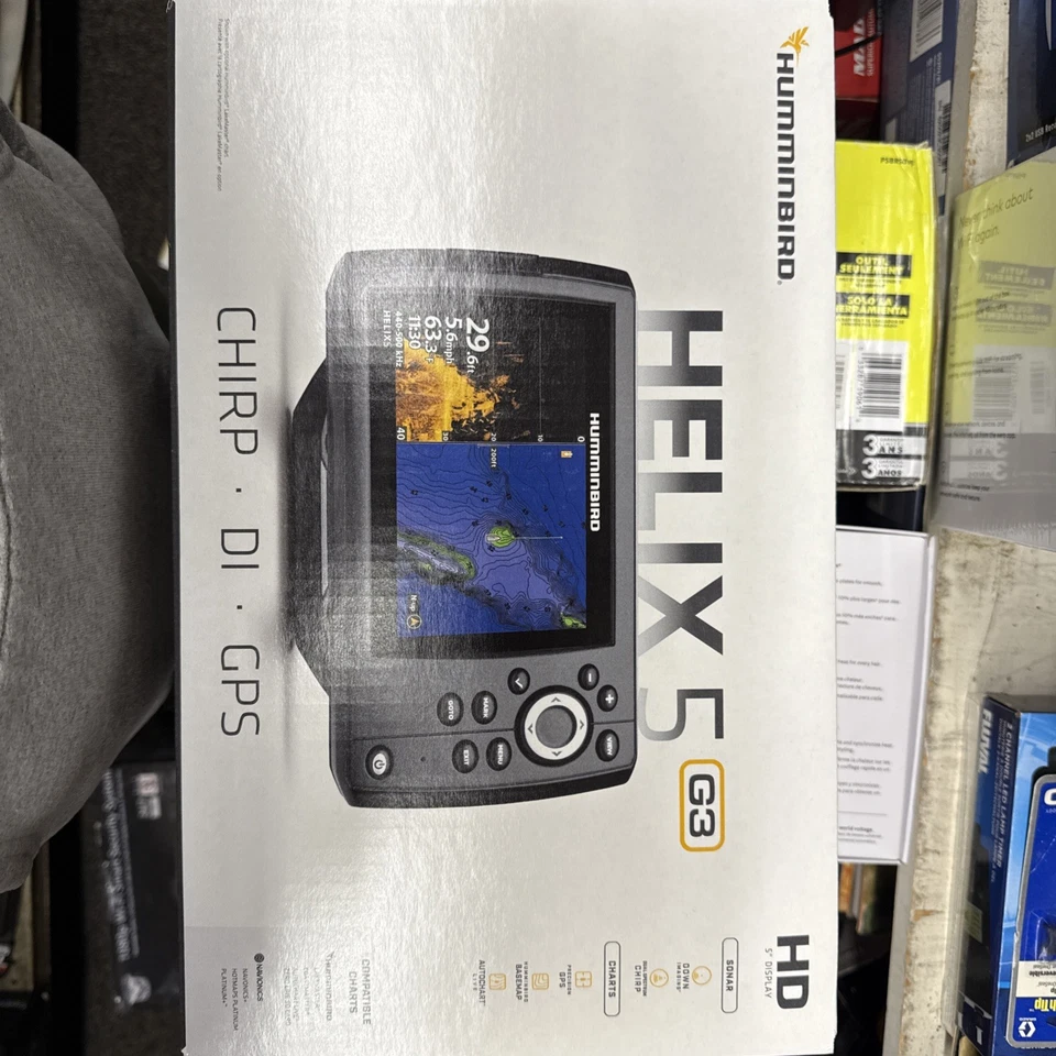 Humminbird Helix 5 CHIRP DI GPS G3 Fish Finder with 5" Screen (411670-1) - Image 1 of 1