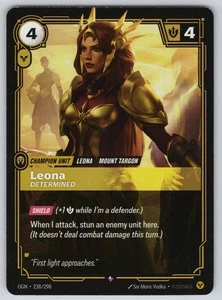 Riftbound Leona - Determined Rare Origins Champion Unit Foil 238/298 NM - Picture 1 of 2