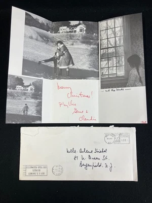 1969 PHYLLIS CURTIN, SOPRANO, HAND SIGNED ILLUSTRATED FAMILY CHRISTMAS CARD+ - Image 1 of 3