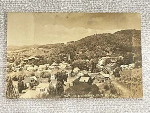 Woodstock,VT Panorama View Windsor County Vermont Antique Postcard Used/1910 - Picture 1 of 4