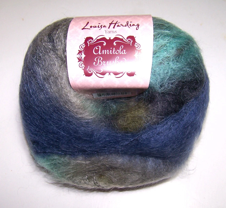 Lot of 5 balls Louisa Harding AMITOLA BRUSHED Mohair Cotton Yarn 339 COSMOPOLITA - Image 1 of 1