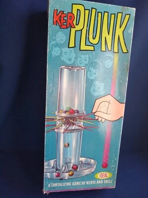 Vintage 1967 KerPlunk Game by Ideal Made In USA - Original Box - Image 1 of 4