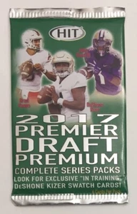 2017 Sage Hit Premier Draft Football Premium 6 Card Pack Sealed Brand NEW USA! - Picture 1 of 2