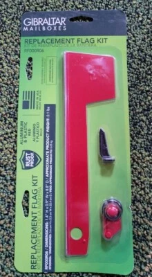 SolarGroup RF000R06 Aluminum Rural Metal Red Rplcmnt Mailbox Flag - Image 1 of 3
