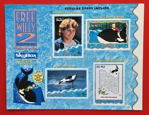 Skybox 1995 Free Willy 2 Movie Cards Uncut Promo Sheet Adventure Home USA SELLER - Bild 1 von 8