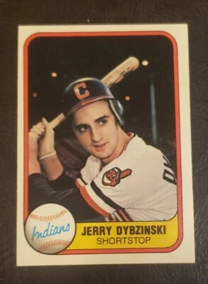 JERRY DYBZINSKI # 399 - 1981 Fleer Baseball Card - Image 1 of 2