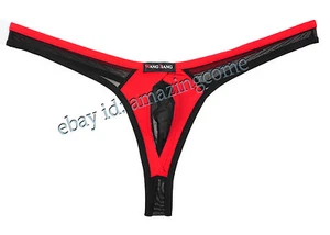 Updated Men Mesh Thong G-string Bikini Underwear Out Ring Pouch T-Back Tangas - Picture 1 of 20