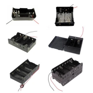 D Cell Battery Holder Case Box With Wire/Switch 1 2 3 4 8 Slots,Various Types - Picture 1 of 7