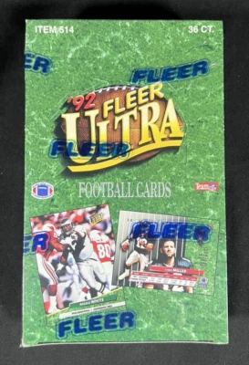 Fleer Ultra Football 1992 - Caja sellada de fábrica 36 paquetes/última caja Foto 1 de 4
