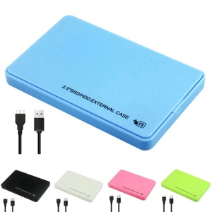 2.5 Inch HDD SSD Enclosure SATA Mobile Hard Drive Case 480Mbps for Laptop Tablet - Photo 1/20