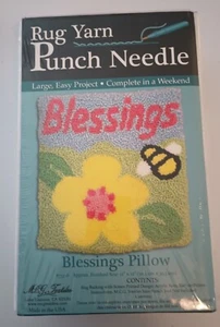Blessings Pillow Rug Yarn Punch Needle Kit 12"x12" - New Sealed - MCG Textiles - Picture 1 of 4