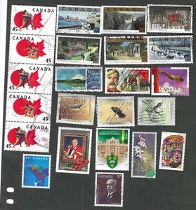 Kanada - 20 verschiedene gebrauchte ältere Gedenkmarken (D55) - Bild 1 von 1