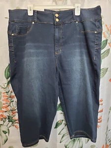 SEVEN 7 Plus Size Curvy Skimmer Capri (Size 22W) Sculpt & Define High Rise Jeans - Picture 1 of 5