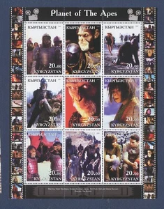 KYRGYSTAN Russland - postfrisch S/S - Planet der Affen - Film - 2001 --a - Bild 1 von 1