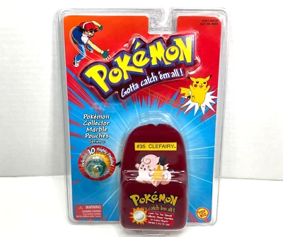 Pokemon Collector Marble Pouch Series 2 #35 Clefairy Toy Biz 2000 nuevo sellado Foto 1 de 4