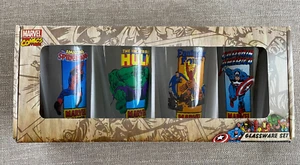New 2011 Marvel Comics Heroes Collector's Series Pint Glass 4 Pack Avengers - Picture 1 of 3