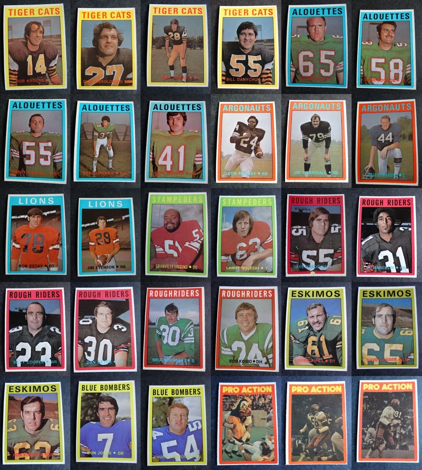  1972 O-Pee-Chee OPC CFL Football Cards Complete Your Set U Pick From List 1-132 - Image 1 of 1