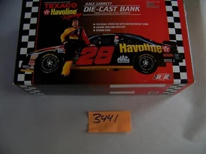 TEXACO HAVOLINE RACING COIN BANK, #28 DALE JARRET (ITEM #3441) - Picture 1 of 4