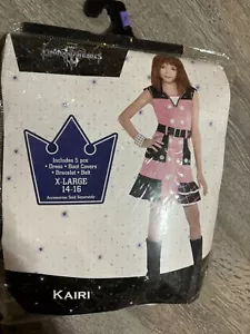 Kingdom Hearts Kairi Girl’s Halloween Costume Youth X-Large 14-16 Pink 3 Piece - Picture 1 of 5