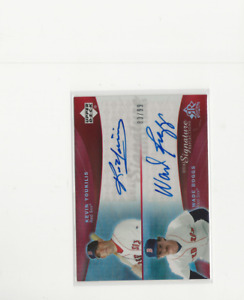 2005 Upper Deck Wade Boggs And Kevin Youkilis Auto /99