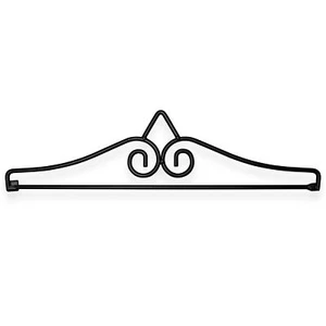G128 Garden Flag Wall Hanger, Black Wrought Iron Garden Flag Holder - Picture 1 of 9