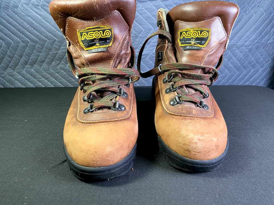 Asolo Hiking Boots Women's 8.5 AFX 520 Work Brown Leather Vibram Waterproof - Image 1 of 4
