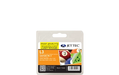 Jet Tec L3 Quality Replacement Lexmark No3 Black Ink Cartridge (18C1530E) - Image 1 of 2