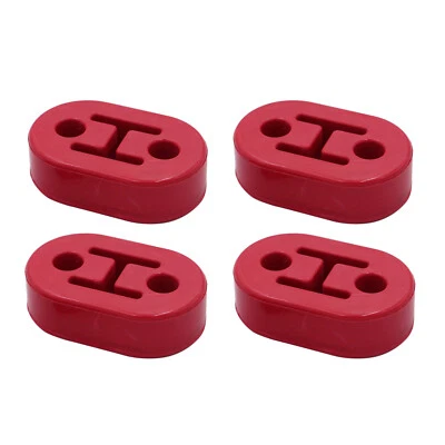 4 Red Performance Exhaust Hangers Mount Bracket Insulator Universal for Toyota - Image 1 of 4