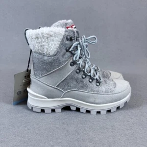 Hunter Insulated Felt Commando Boot Frosted Grey Waterproof Winter Size 6 - Picture 1 of 16