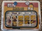 THE SIMPSONS  Dominoes 28 Super-Sized in Tin Container 2002 - New - Sealed -