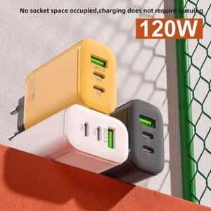 120W USB Type-C Phone Charger UBS-C PD Fast Charging Power Adapter Tablet - Zdjęcie 1 z 21