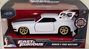 Jada Fast & Furious Roman’s Ford Mustang White 1/32 die cast Car