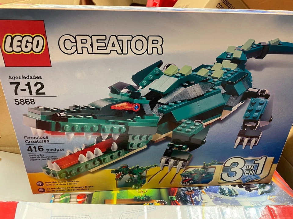 LEGO Creator 3 en 1 Criaturas Feroces 5868 en 2010 Nuevo (Caja dañada) Foto 1 de 1