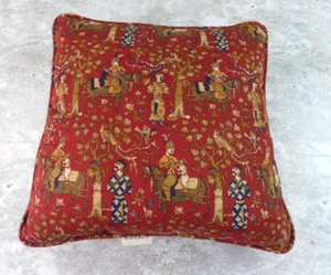Waverly Kissen 16" x 16" rot asiatisch Land Herren Wald Deko Vintage - Bild 1 von 11