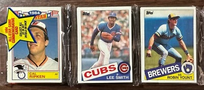 Paquete de rack Topps 1985 Cal Ripken, Lee Smith, Robin Yount, Washington C Showing Foto 1 de 4