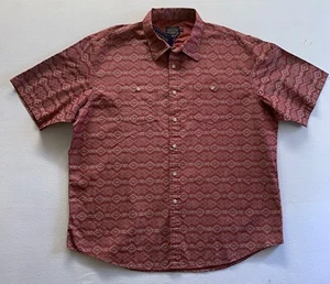 New Mens XXL Pendleton TRIBAL PATTERN button down SHORT SLEEVE 100% cotton NWT - Picture 1 of 12