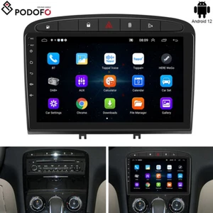 9" Android 12 Autoradio GPS Navi WIFI Bluetooth RDS USB Für Peugeot 308 408 RCZ - Bild 1 von 20