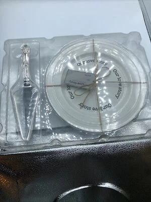 Juego para servir pasteles Things Remembered "Our Love Story"  Foto 1 de 4