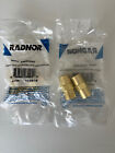 (2-pk) Radnor Oxygen Hose Coupler Set Brass 5/8" 64003992
