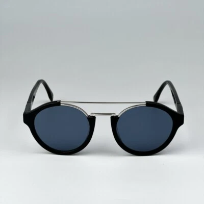 Fendi мужчин солнцезащитные очки черный синий круглый FE40058U 01V совершенно новый - Изображение 1 из 4