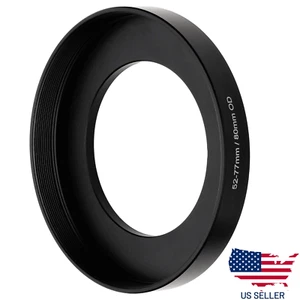 52-77mm (80mm O.D.) Lens Step Up Ring Matte Box Filter Adapter Cinema Front Ring - Picture 1 of 4