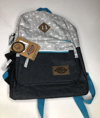 Mochila - Dickies Study Hall, gris y verde azulado - 17" x 12" Foto 1 de 4