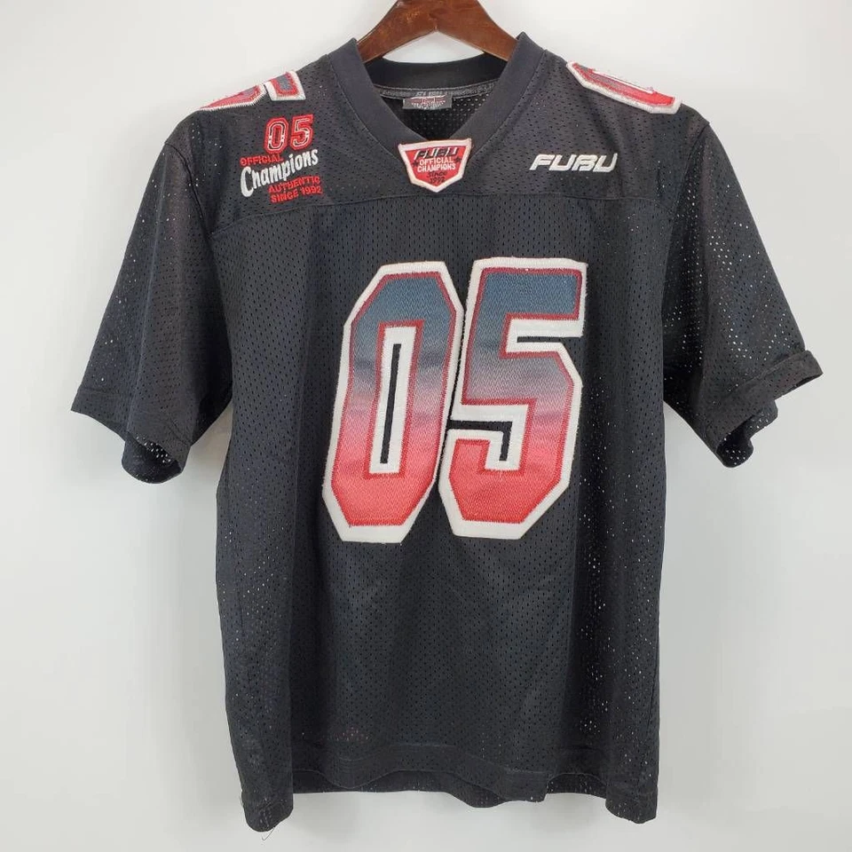 Camiseta Top Fubu Oficial Champion 05 Unisex Niños Negra Cuello en V Malla S 8-10 Foto 1 de 4