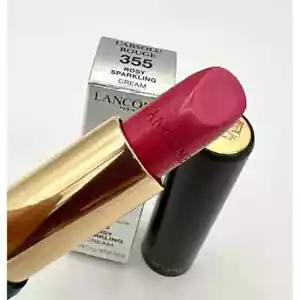 Lancome L’Absolu Rouge Lipstick Rosy Sparkling 355 (OLD NAME CHAMPAGNE) 2 Gifts - Picture 1 of 5