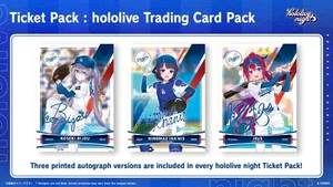 Set of 3 cards - 2025 LA Dodgers Hololive Promo sign printed Cards - Picture 1 of 2